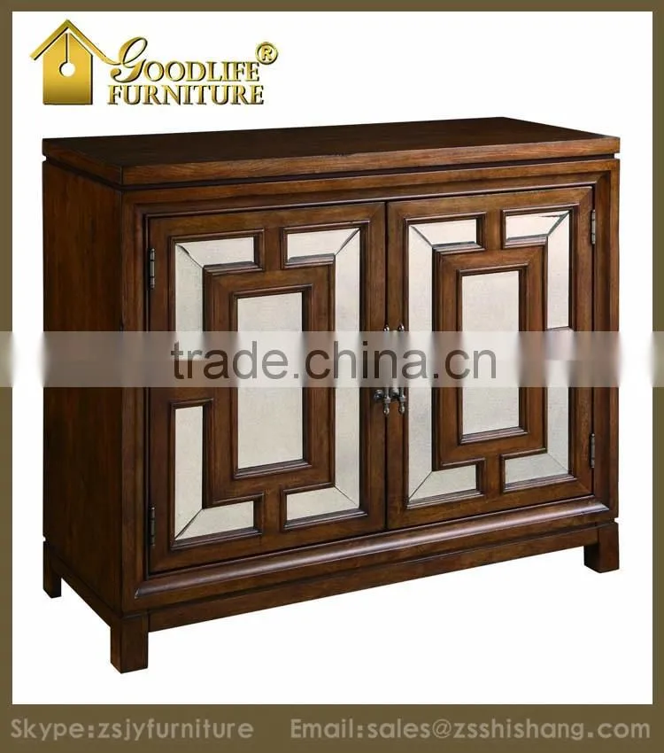Rustic Antique Wooden Display Cabinet with doors
