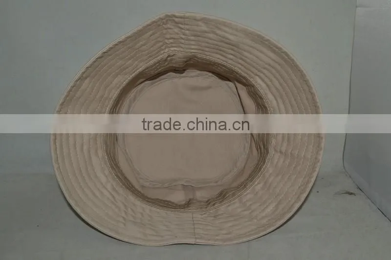 Guangzhou hat factory professional custom / 100% cotton/gray/bucket hat