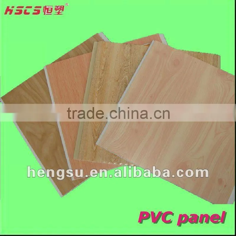 Hot stamped wood color decorative wall panel FREE sample available