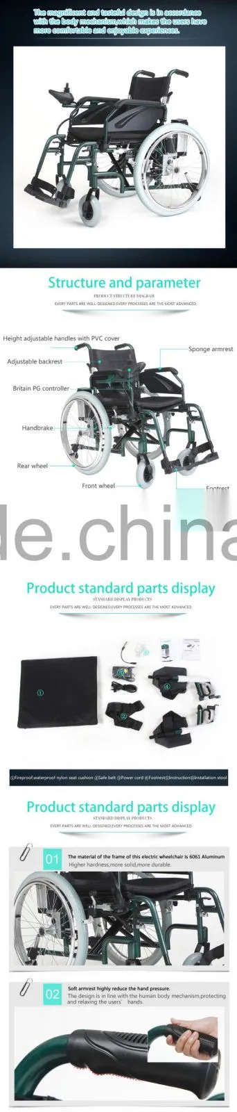 TopMedi folding Aluminum handicapped power electric wheelchair prices for disabled people(electric wheelchair for handicapped)