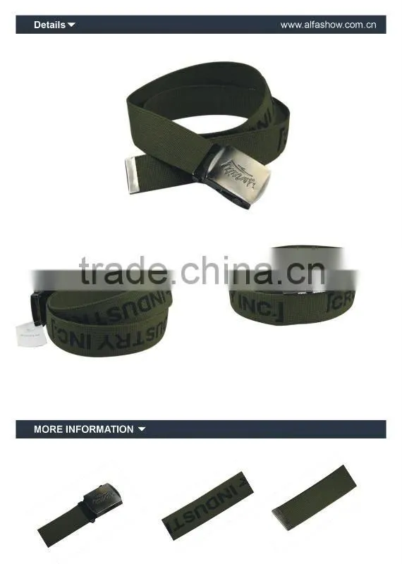 army fashion green belts