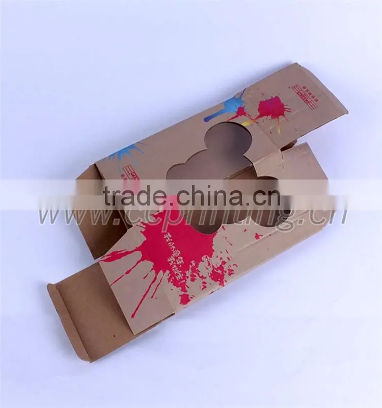 Custom Shape Children Corrugated Toy Paper Box With PVC Window