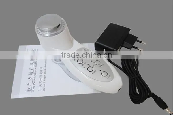 popular skin tightening photon ultrasonic waves skin care machine with 7 led lights /Christmas 20% Off
