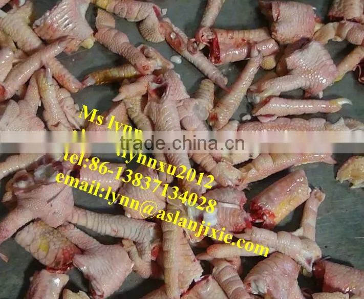 chicken feet end cutter/ chicken feet cutting machine