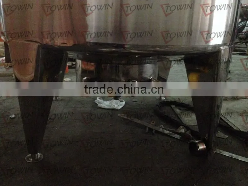 1500L SS304 mixing tanks with condenser