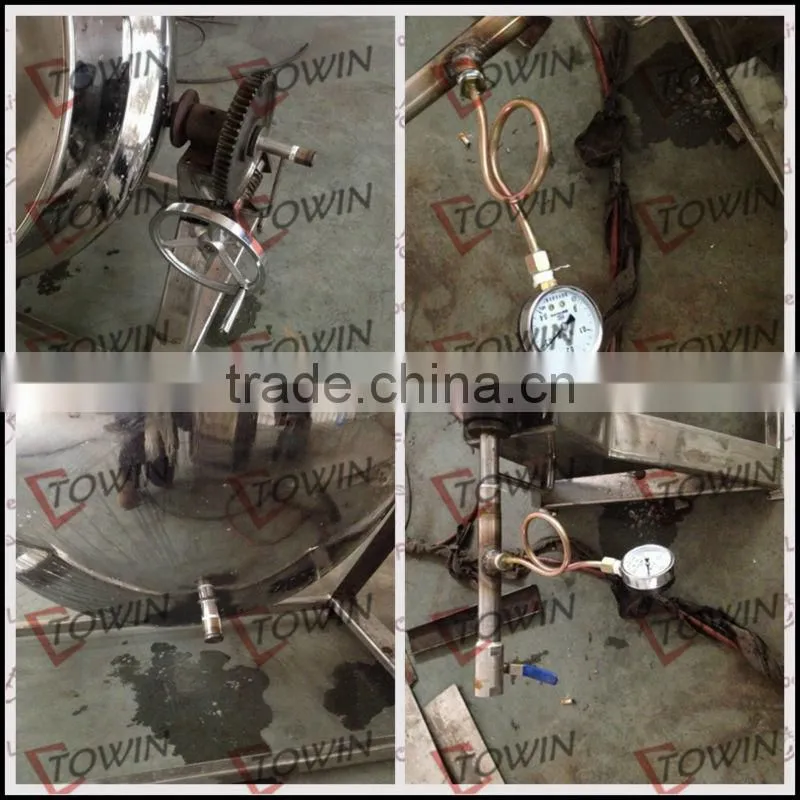 Jacketed stainle steel Vacuum homogenizer emulsifier Blender tank with platform/Cream Emulsifying Tank Manufacturer