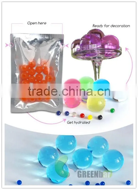 New! Giant decorative clear crystal water beads