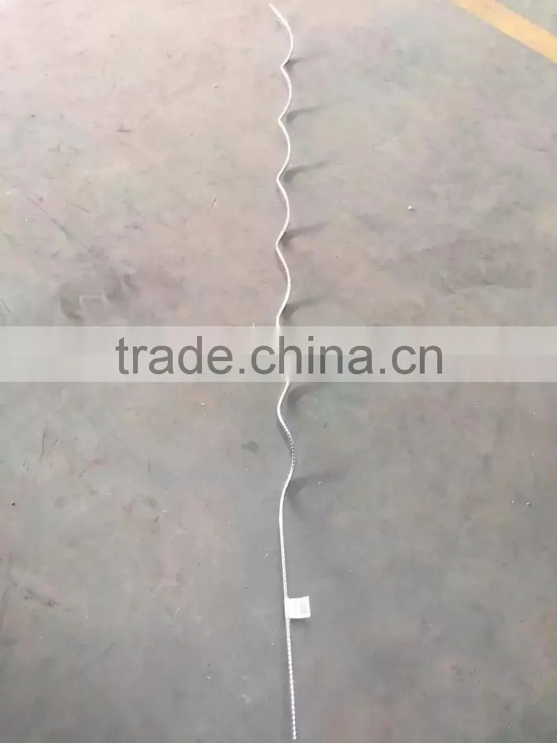 galvanized Tomato Spiral Wire Total length 1.7M/ rough surface tomato shelves/ smooth surface garden support wire