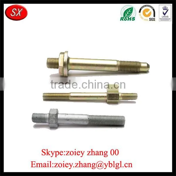 High Precision Carbon Steel Blacken Double Thread End Screw Rod