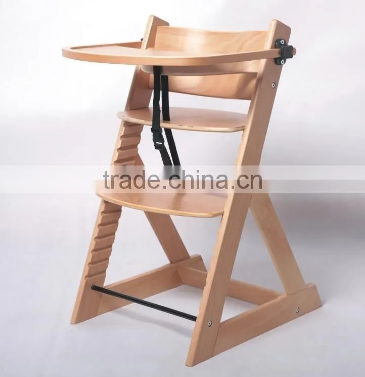EN14988 Beech wood multifunctional baby high chair 3 in 1 high chair baby feeding