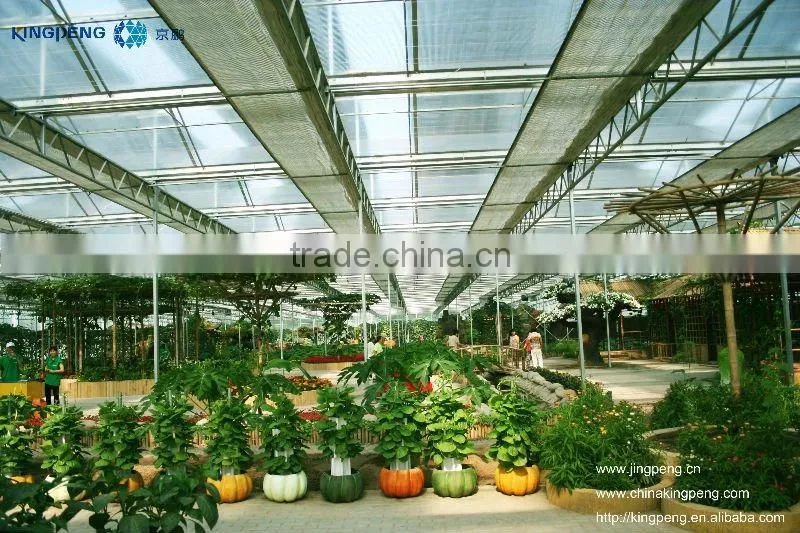 Glass green house for eco restaurant