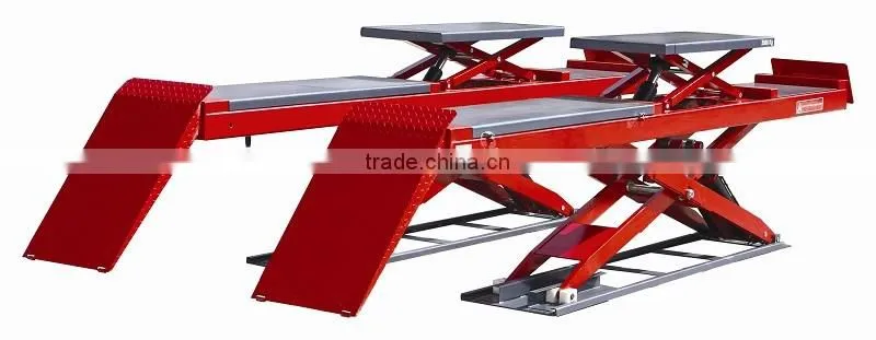 4.5T Capacity Car Scissor Alignment Lift With Rubber Pads For Protection