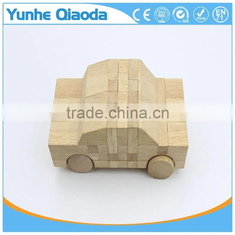 Vehicle block Racing car 3D Woodcraft Kit Assemble Paint DIY Toys for Kids Adults the Best Birthday Gift