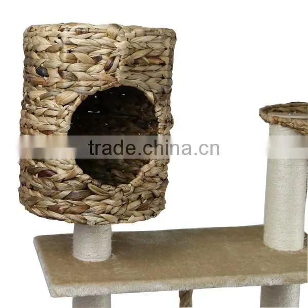 S&D Funny style Water hyacinth cat accessories cat toy house for cats
