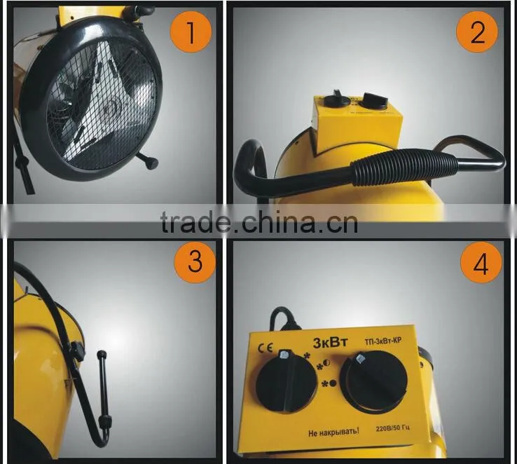 Round type 5kw portable Industrial fan heater