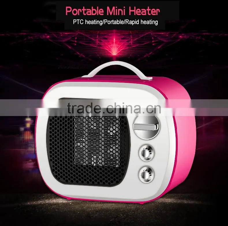 Factory supply dump safe protection students mini fan heater