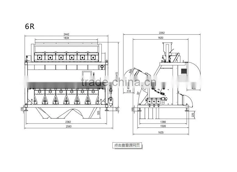 Rice color sorter, thailand long rice sorting machine
