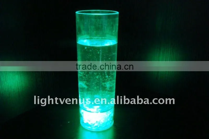 Transparent LED long Drink Flashing glass
