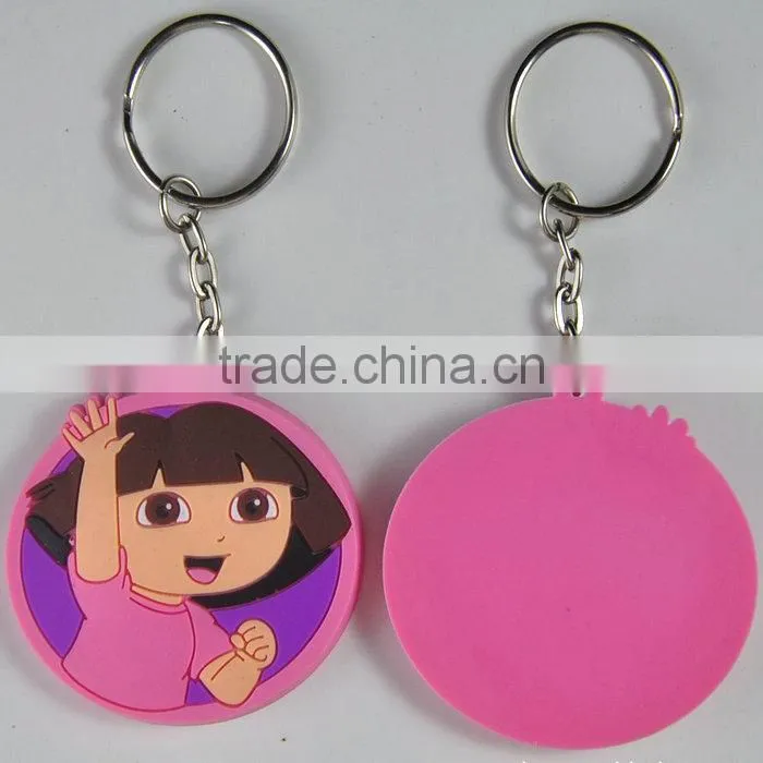 Custom design 3D pvc keychain with embossed logo
