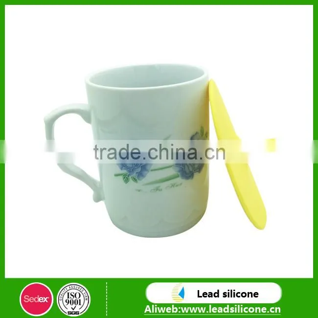 FDA LFGB Certification Cone-shape Silicone Cup Lid Silicone Cup Cover Coffee Cup Lid