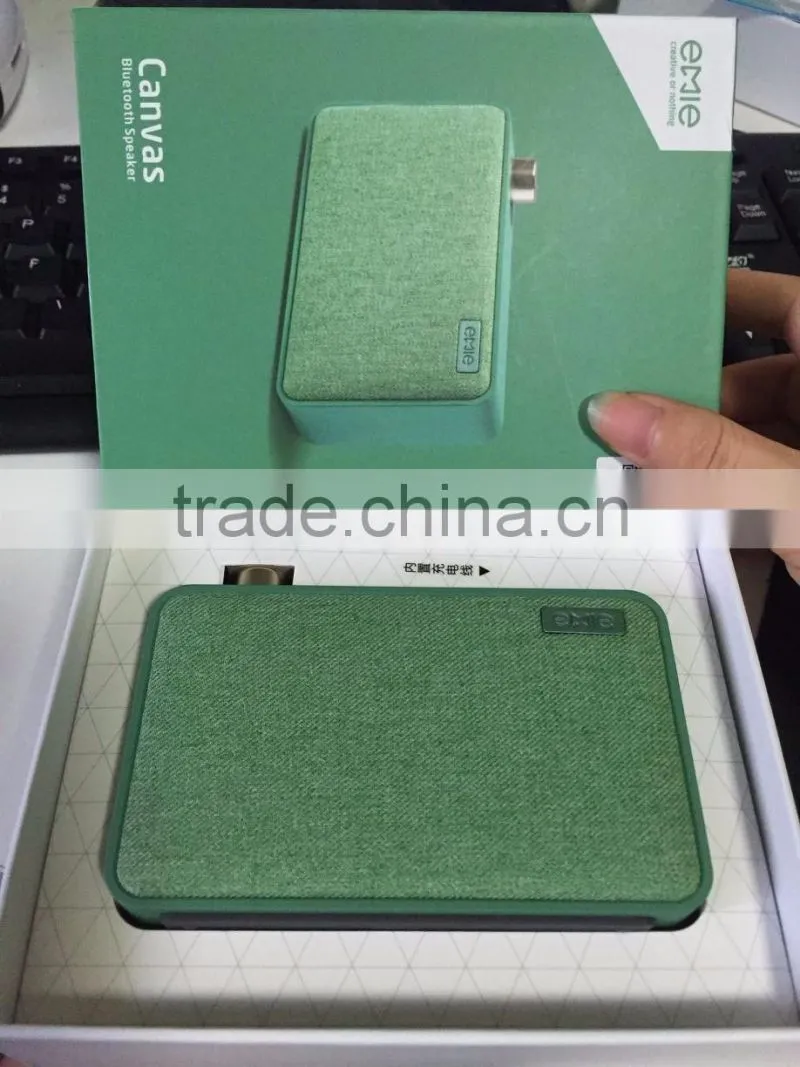 Fashion design Mini Canvas Wireless Bluetooth speaker box