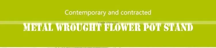 Office decoration metal spray paint multicolor flower stand for tables