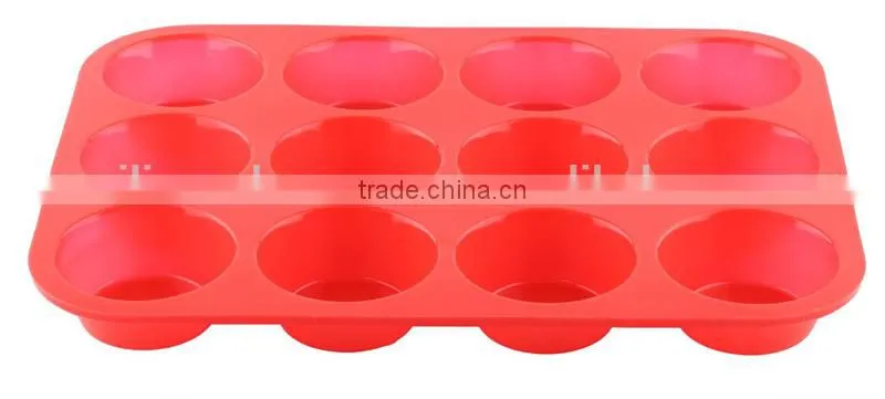 bpa free baking microwave oven 12 cup silicone muffin pan