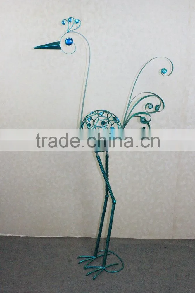 Metal peacock garden decoration
