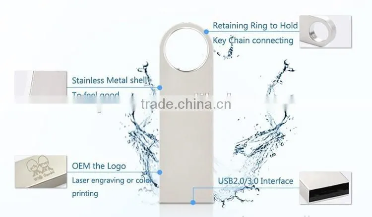 Promotional bulk cheap metal 1gb mini usb flash drive for Kingston
