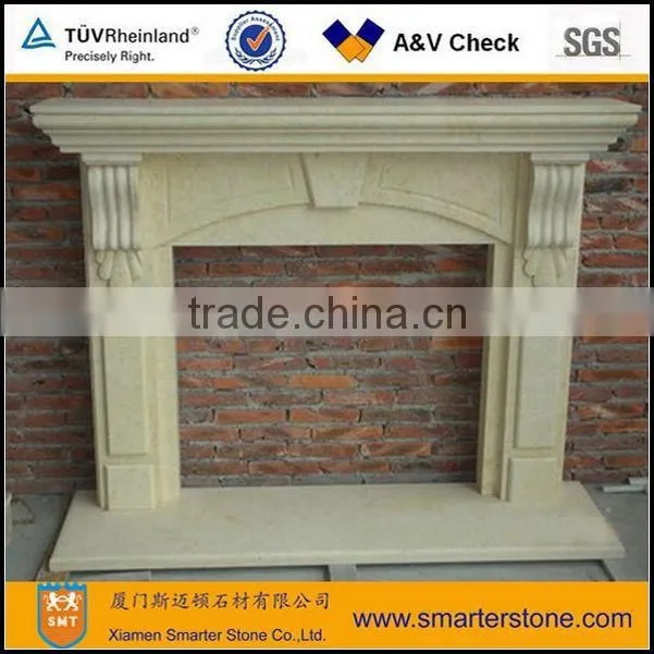 White Sandstone Fireplaces Mantel
