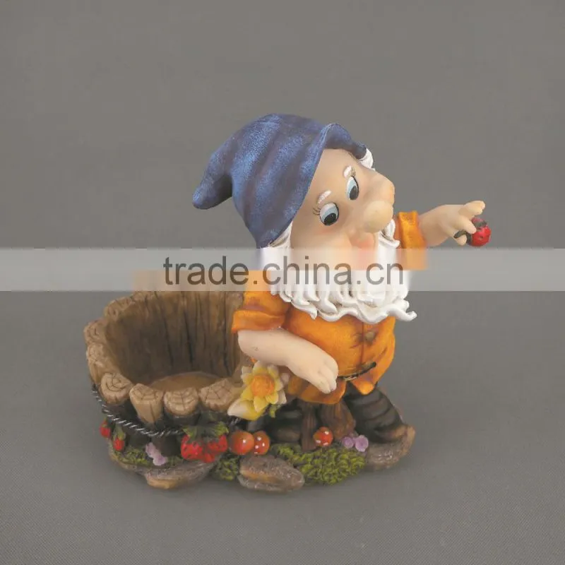 Newest Design Polyresin Garden Dwarfs,Garden Seven Dwarfs,Gnome Statues for Garden Decor