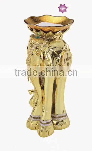 Resin elephants ashtray stand cigar ashtray