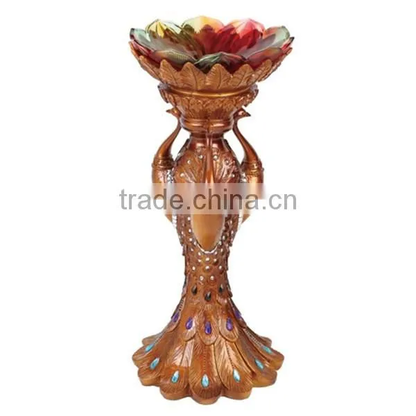 Peacock ornament indoor decorative statue