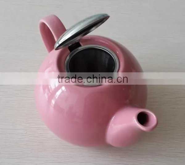 BTHJC-2 Creative Home 42oz Ceramic Teapot with S/S Lid & Infuser
