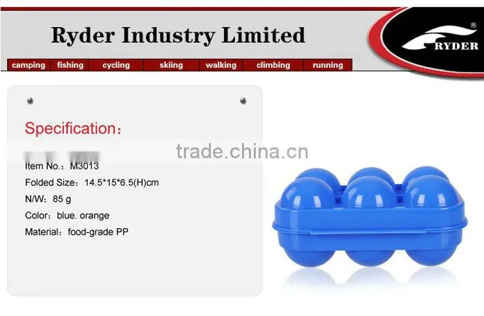 Plastic Camping 6 Egg Carrier