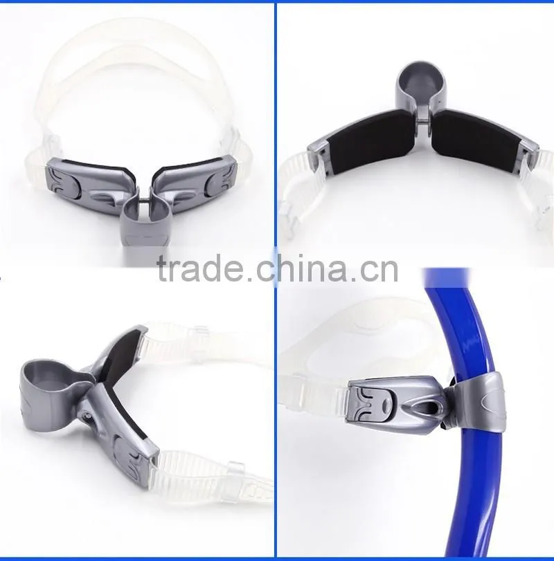 Adult Swimmer's Snorkel with Comfortable Silicone Mouthpiece