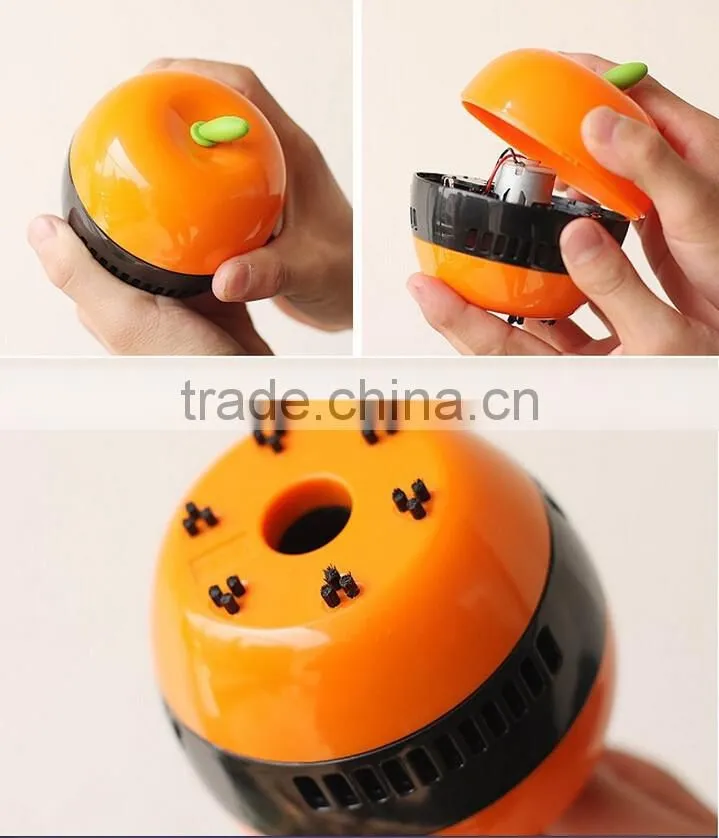 wholesale multicolor mushroom portable desk mini plastic apple vacuum cleaner