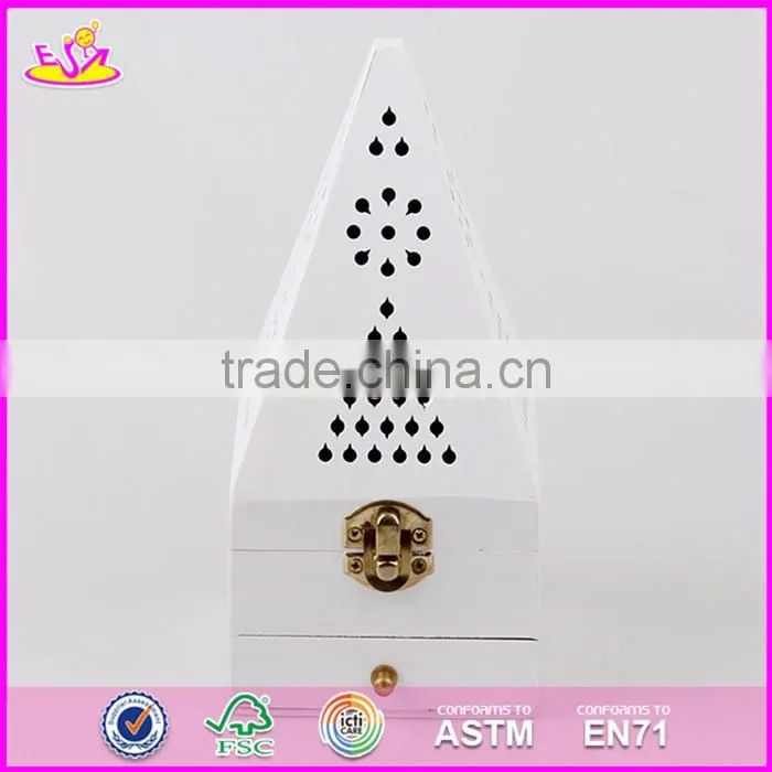 2017 Hot sale antique pyramid design wooden incense furnace W02A258-S