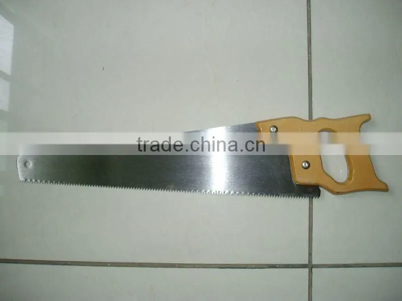 14" hand saw with wooden handle
