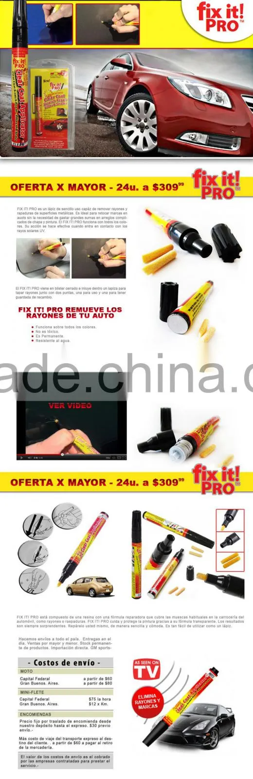 clear coat scratch repair filler&sealer as seen on tv/Car repair paint pen