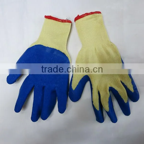 Crinkle Latex Coated Cotton Gloves Work Gloves