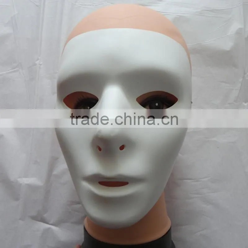 PVC Plastic Jabbawockeez Hiphop White Dance Face Mask for Dance False Face Mask