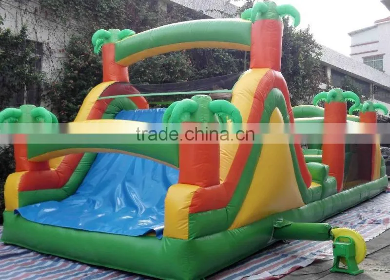100 foot inflatable obstacle course bounce houses Inflatable Fun Run for rent