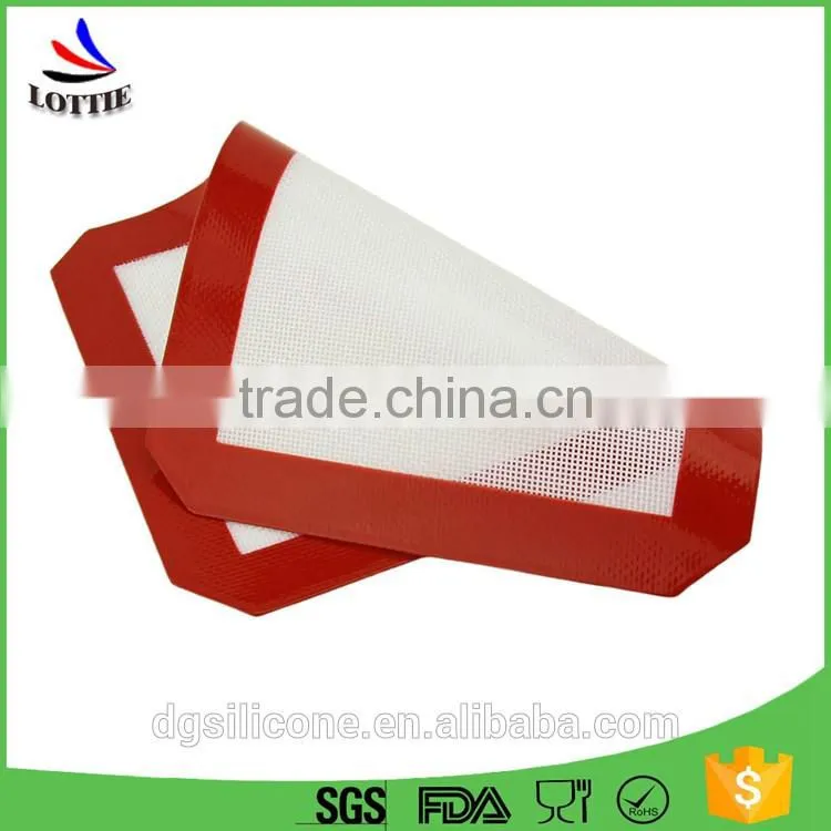 China manufacturer reusable food grade silicone non stick baking mat,anti-slip Silicone Baking Mat Set