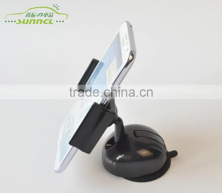 2015 Mini Portable Mobile Phone Car Holder with Bright ABS Surface for iPhone 6 , 6+ , 5s , Samsung Galaxy Note 4 , 3