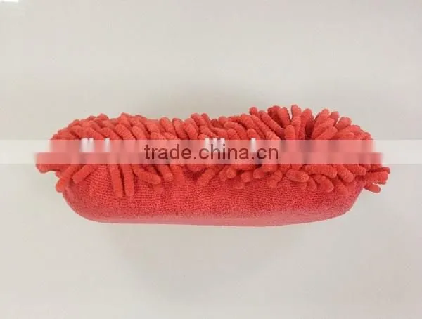polyester terry cloth chenille microfiber washing pad for cars