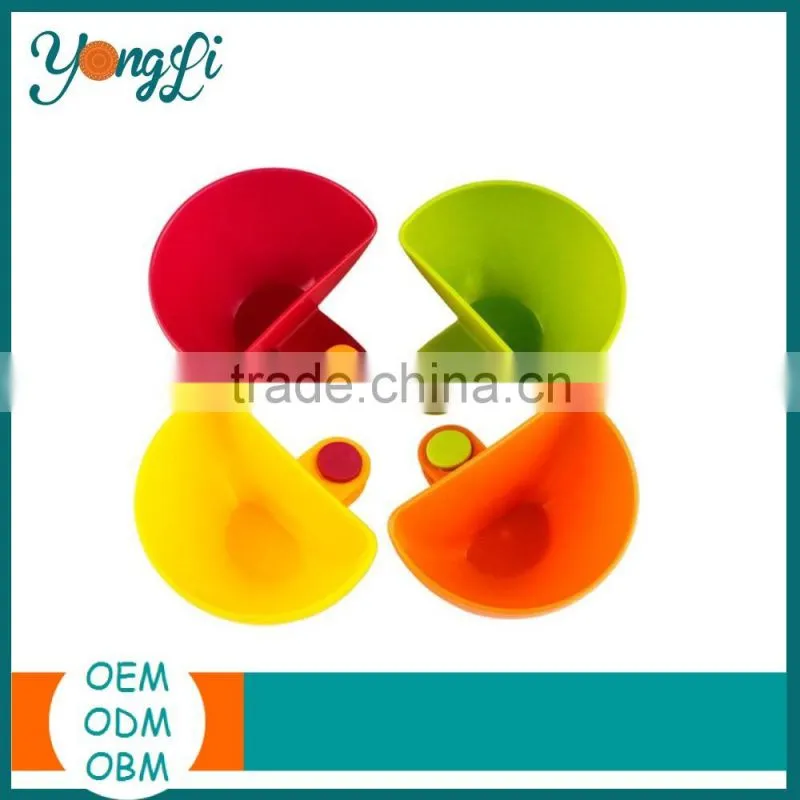 Clip-on Dip Holders Tomato Sauce Salt Vinegar Sugar Flavor Spices Plate Bowl Container Dish