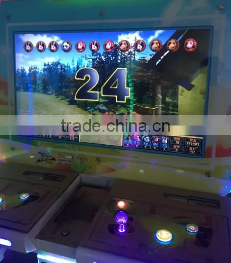 Most popular coin operated running aanimal redemption ticket game machine for sale