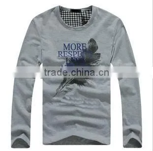 Custom cotton fashion trends long sleeve tops t shirt