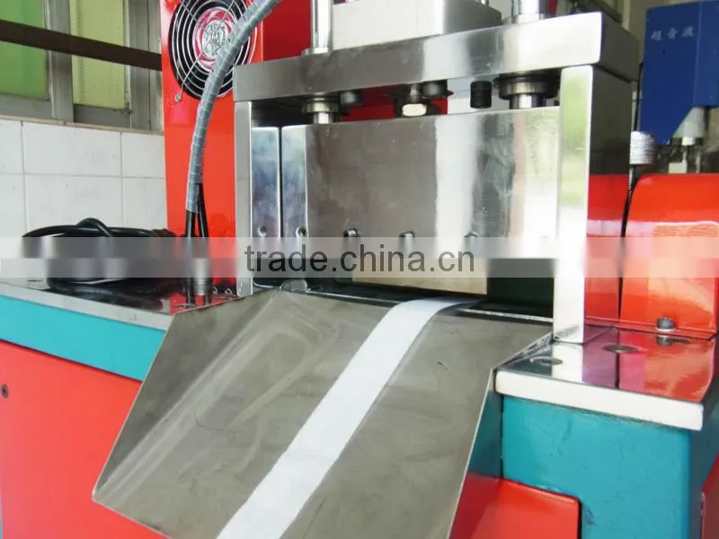 Automatic Ultrasonic coloured ribbon cutting machine for sales
